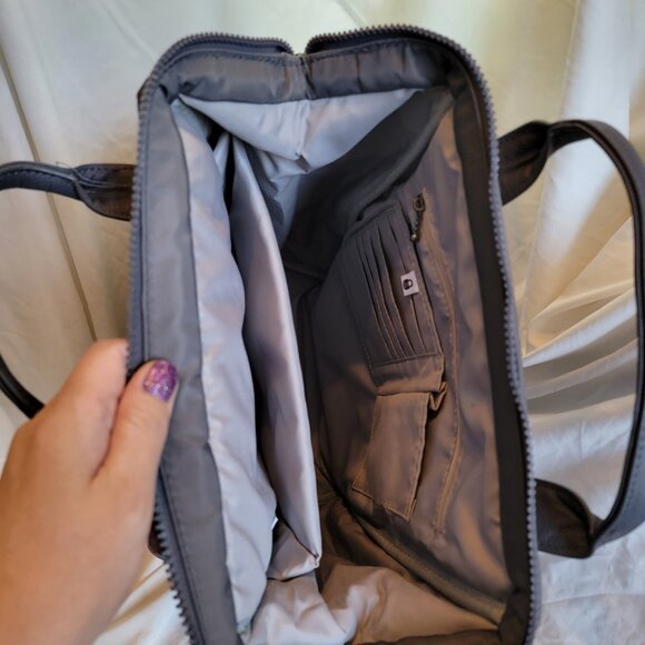 Baggallini Soho Water Resistant NWT Laptop Backpack, Charcoal Gray, Retails $145 - Picture 3 of 5